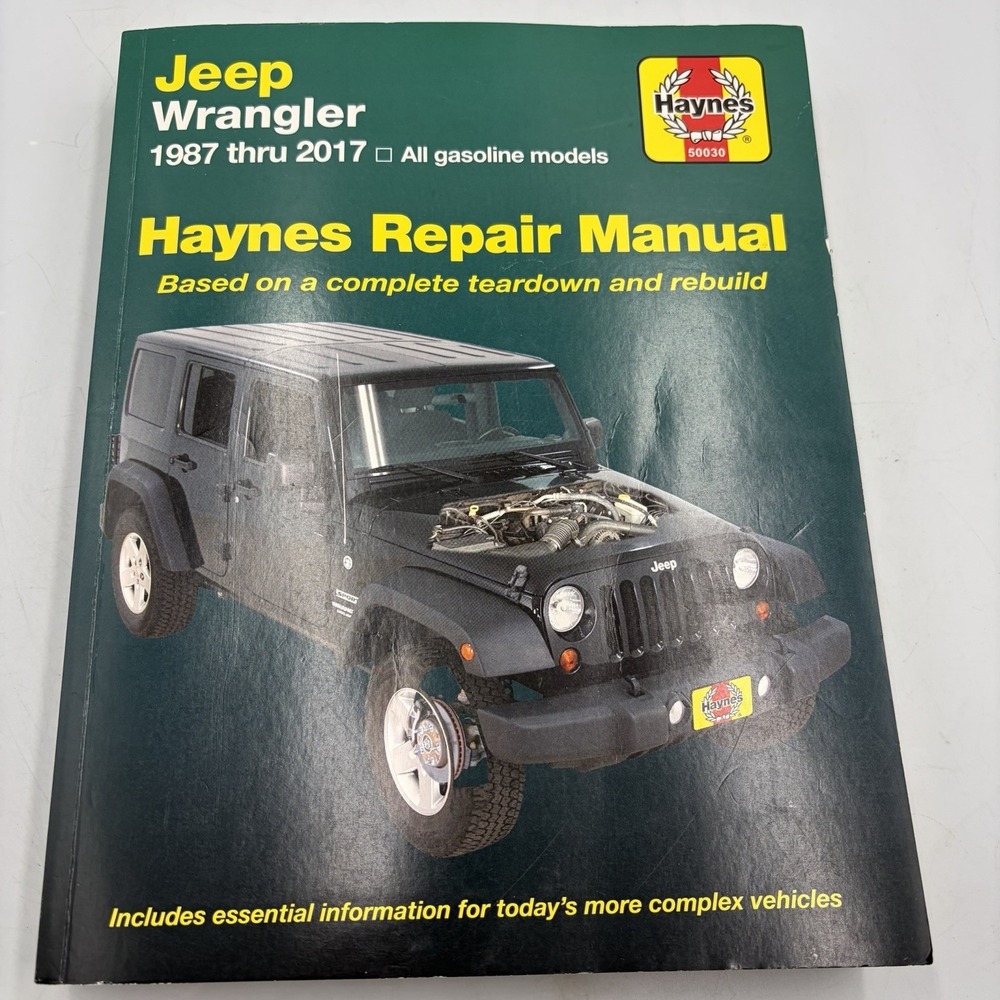 Jeep Wrangler 1987 Thru 2017 Haynes Repair Manual 50030